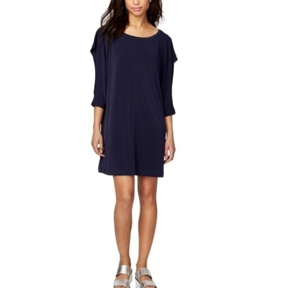 Rachel Roy Womens Open-Sleeve Shift Dress